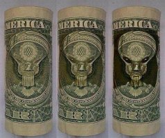 Рисунки на долларах