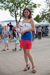 вот у меня возникают в голове очень плохие слова ну нельзя из флага делать платья носки трусы банданы лифчики т.д что блин как пендосы они скоро свои флаги скоро у же на туалетной бумаге будут печатать свой флаг нужно уважать а то и другие не станут уважать!!!