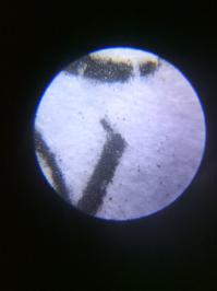 Вот сделал по быстрому пару фоток:
1 - Монитор (белый цвет)
2 - Офисная бумага, цифра "7" 7-м шрифтом напечатана на лазерном принтере
3 - Джинсы. Рисунок - мелкая клетка, оттого белые волокна
4 - Джинсовая рубаха