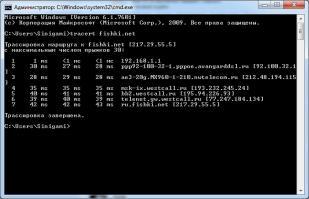После трассировки и так всё ясно)
Но зайдем на 
Вводим айпи, либо имя сайта, иииии:


IP	217.29.55.5
Хост:	 ru.fishki.net
Город:	 Москва
Страна:	 Russian Federation
IP диапазон:	 217.29.55.0 - 217.29.55.63
Название провайдера:	 Moscow, Russian Federation

Раньше ещё и писали, что Вест Кол их провайдер.

П.С.
Теперь и меня по айпи можешь вычислить) Или как минимум зачморить моего провайдера)