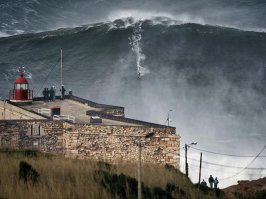 Nazare, Portugal. Janvier 2013