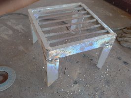 Каждый год выезжаем с палатками. Раньше готовили на газу, на примусе. А теперь вот... И только так