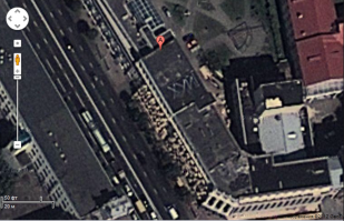 крыша здания академии исскуств в Минске