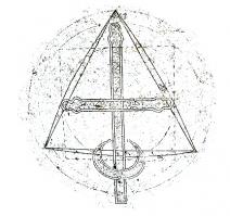 Ну вообще это православный крест с полумесяцем. Можно встретить на многих церквях