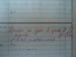 Учительские перлы из школьных дневников