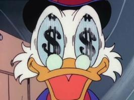 Заставка мультсериала "Утиные Истории" с настоящими утками