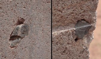 а вот и спил вкраплений в пума пунку, медной пилкой для ногтей спилили, ага!!!
а дырки соломинкой насверлили (для справки диаметр полтора мм а глубина - насквозь 20см андезита) так себе, фигня, всего 5тыщ лет на дырку :)))))))))
ну и на десерт - сайксуаман :) моя вторая любовь :)))
сумничаете про него чего нить??? но сперва погуглите плиззз!!! не нада медных трубок и диоритовых шаров!!! не работают они :)))