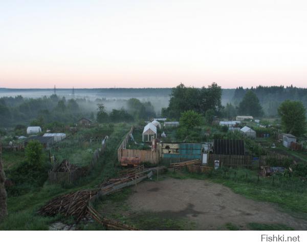 Мне нравится туман. Тоже из окна сфотографировал.