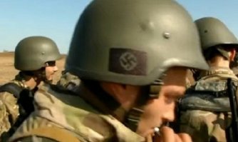 Ты столько бреда написал. Вот только в "Азове" все же используется свастика в "чистом" виде! Кроме того, сами бойцы того же "Азова" в открытую утверждают, что они национал-социалисты.