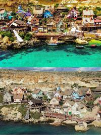 Вот реальный мир до и после фотошопа: