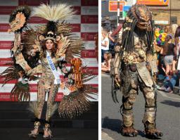 Одну мне нац. костюмы Никарагуа и прочих Боливий косплей на Хищника напоминают?