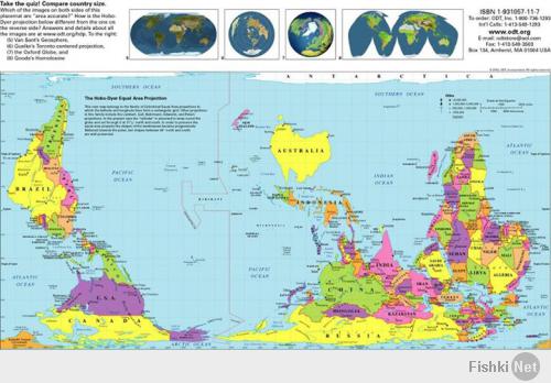 А это австралийская карта
