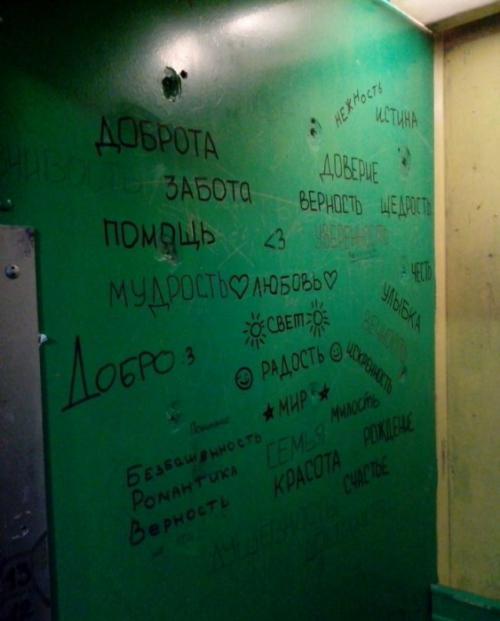 я так понял это лифт, вот вам надписи из питера))