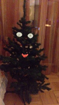 В прошлом году поручил дочке ёлку нарядить пришёл и чуть не упал ...