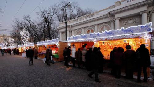 Рождественская ярмарка в Санкт-Петербурге....