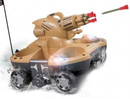 Паш,делом нужно заниматься- ДЕЕЛООМ ! Это раз ! 
У нас оружия мало ? У нас в социалке проблем нет ? Курс рубля ? И др. проблем навалом !
Какие ещё "танки на радиоуправлении" ? 
Это очередной распил бюджета называется,имхо, и на деле,я не удивлюсь,если запрошено будет,скажем, миллиард рублей,а по факту в части поступит вот такой дешёвый китайский ширпотреб!:)