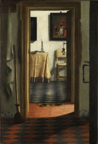 вот Тапочки. и фрагмент 
Samuel van HOOGSTRATEN Vue d'intérieur, ou Les Pantoufles Vers 1658. Musée du Louvre, Paris