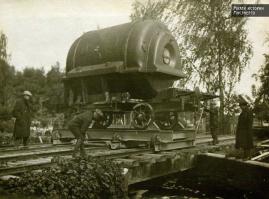 "Станция ГРЭС-3, Московская Область, исполнилось 100 лет. Запустили 12 марта 1914 года, в рабочем состоянии находились турбины ЭШЕР-Висс с генераторами Сименс-Шуккерт." 
Что характерно, 1 турбина работает до сих пор!