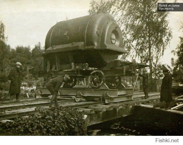 "Станция ГРЭС-3, Московская Область, исполнилось 100 лет. Запустили 12 марта 1914 года, в рабочем состоянии находились турбины ЭШЕР-Висс с генераторами Сименс-Шуккерт." 
Что характерно, 1 турбина работает до сих пор!