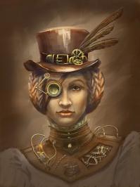 Слева портрет, справа картина