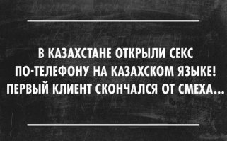 Очень интересно... А что такого в казахском языке? Или вы думаете, когда они сексом занимаются или в любви объясняются, то на марсианском говорят???