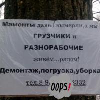 вот какую рекламу увидела по дороге на работу. Позабавило