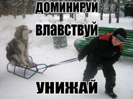 Доминируй, властвуй, унижай!