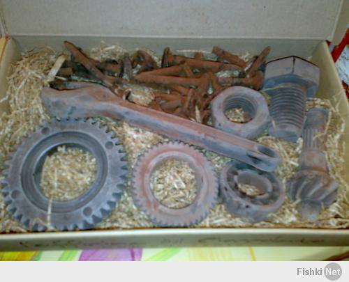 Ели мы ржавые гвозди и гаечные ключи...