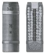 Похоже на этот как его дистанционная трубка, артиллерия, тупо снаряд, тогда через отверстия зажигание, там ещё медная проволока срезается при выстреле и отделение второй боевой половины, действие на подобие современного кумулятивного снаряда, или шрапнель, Кидаешь в дуло эту хрень, цилиндр пороха, и в перед с песнями, на врага палишь
