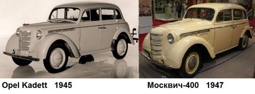 Не только Ваз был Фиатом но и Москвич-400 1947 года был тоже Опелем