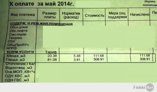 Юзер - какая то странная квитанция 
И объем расхода воды рассчитывается не от площади, а от кол-ва жильцов или по счетчику.
Если воду прописано больше двух человек - то счетчик необходим
Если расчет на одного человека - то дешевле по среднему