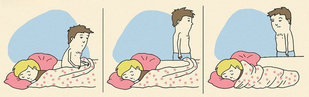 Сколько сплю с мужем, столько и мечтаю об отдельной кровати!
Не могу больше, честно, граждане! на мне всегда его руки, ноги...он иногда голову на спину мне кладет во сне...то щипнет, то прикусит...да ёклмн! как меня это достало! 
Думаете от большой любви? Держите карман шире! Выживает меня с территории. Я так думаю )

Ну и тематических картинок вам.