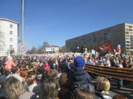 Архангельск. Около 10000 человек приняло участие в Бессмертном полку