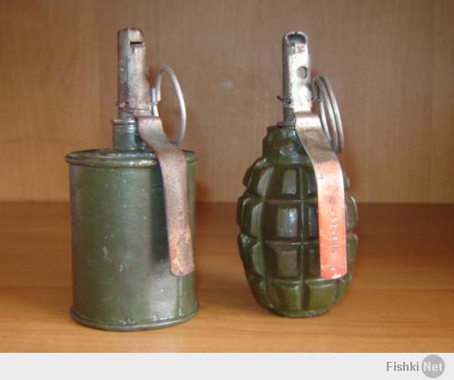 А что это гранату "тушёнку" забыли ,РГ-42 производство которой наладили во время Великой Отечественной войны на консервных заводах.
