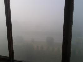 Кемерово, вид с шестого этажа, раннее утро:)