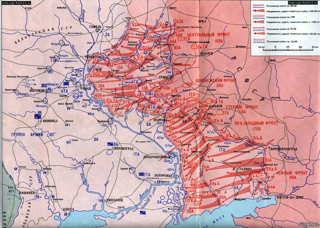 Карта сражений 1941 1945