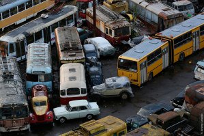 В Москве на Волочаевской улице на территории филиала трамвайного ремонтного завода.