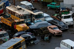 В Москве на Волочаевской улице на территории филиала трамвайного ремонтного завода.