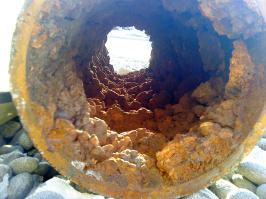 Водопроводная труба в разрезе