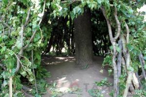 Вот так невидаль!Да еще за такие деньги!Все детство в таких шалашах провели у костров,а ели то,что соседский огород пошлет.