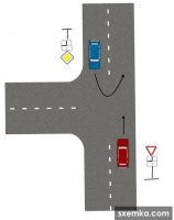 почему только слева уступить? В каком пункте пдд такое написано? Уступить надо всем кто приближается к перекрестку по главной дороге. Единственный спорный момент: разворот осуществлялся в границах перекрестка или вне перекрестка. Для этого надо смотреть панораму места.



Вот тут кто уступает? Красный или синий? Понимаю что схема не совсем соответствует ситуации на видео, но тем не менее