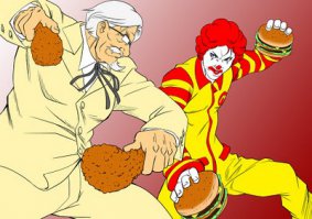 Эксперимент с картошкой фри из McDonalds и KFC