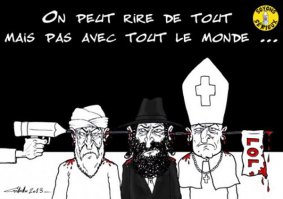 А вот собственно за что - Обложка журнала "Charlie Hebdo"