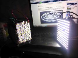 автору темы - респектище палюбасу! +++

вытяжку я уже свою показывал, используется на кухне как бра (когда не готовим))).

первый раз слышу, чтобы на концах лента затухала!, тут или лента непонятная, или неправильно произведены расчеты с питанием. 
также всё что в цепи, помимо светодиодов, тоже "кушают", ШИМ, диммер, проч.
 
(я оба конца пятиметровой ленты ставлю рядом и светят одинаково))

я использовал открытые блоки питания с запасом ;) (на фото)

из остатков ленты я нафигачил фонариков, на случай аварийного отключения ЭЭ. (на фото)

офигенная тема! светить могут сутками (0,2-0,4-0,7мА/ч. от 7А-ого аккума), освещают всю хату, не нужно никаких свечек-коптилок )))
обычные акки от УПСов.