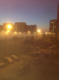 Москва, Люблино,6:30 утра, -5(так сказал яндекс, у меня нет термометра).