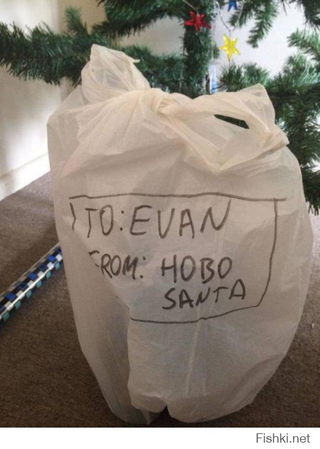 Hobo Santa - это не безработный, а бездомный Санта.