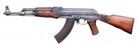STG-44 
Разработан в 1943 году.


АК-47
Разработан в 1947 году.