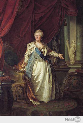 Фотошоп. Начало. На портрете Екатерина в 64 года.