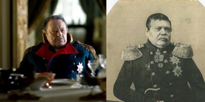 Донатас Банионис в роли губернатора Михаила Муравьёва(1796-1866 г.). 
Фильм "Тадас Блинда. Начало.", 2011г.