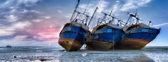 Медленно «умирающие» останки покинутых кораблей 